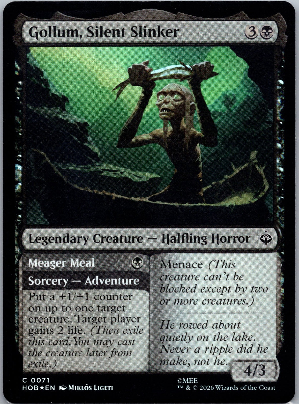 Gollum, Silent Slinker Foil C The Hobbit 71 NM