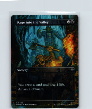 Rage into the Valley (Borderless) Foil C The Hobbit 200 NM