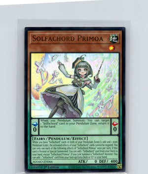 Solfachord Primoa 1st Edition Ultra Rare Magnificent Monsters MAMO-EN066 NM