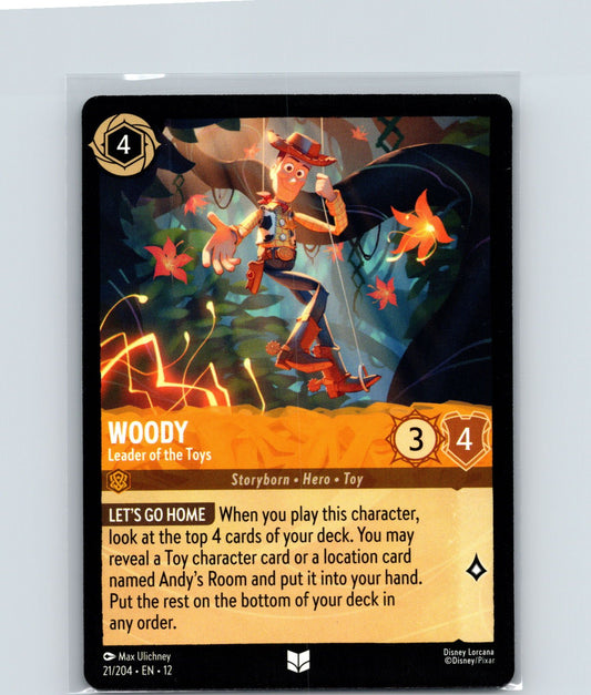 Woody - Leader of the Toys Uncommon Wilds Unknown 21/204 NM