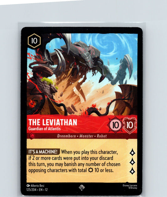 The Leviathan - Guardian of Atlantis Super Rare Wilds Unknown 125/204 NM