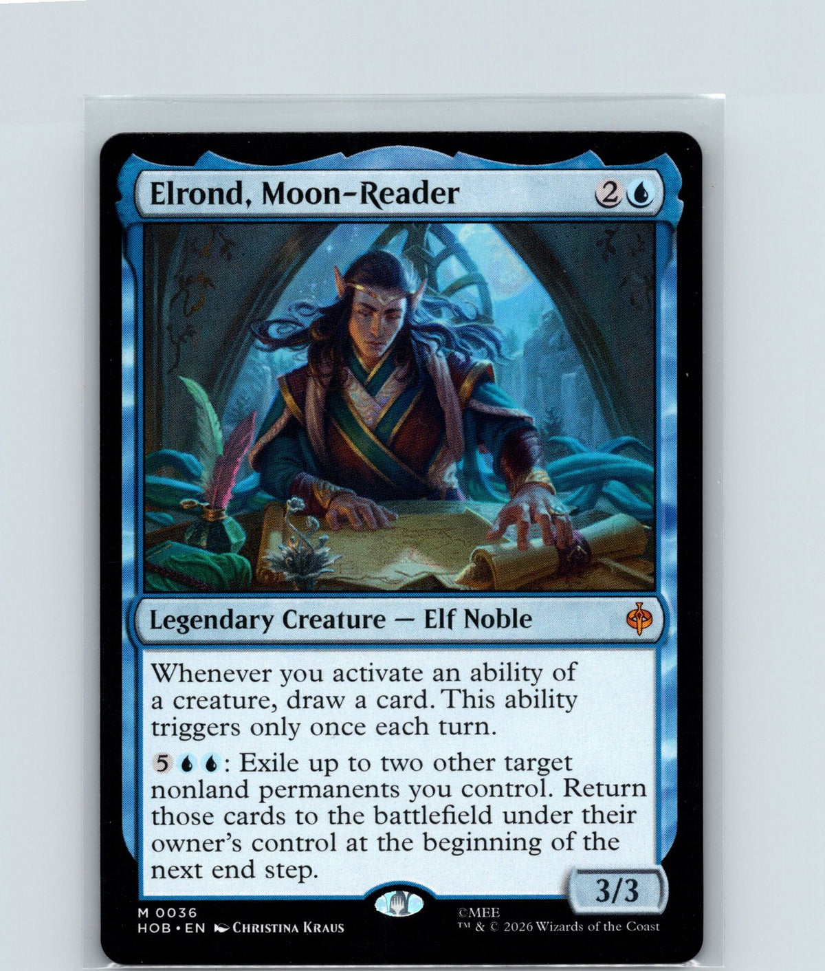 Elrond, Moon-Reader M The Hobbit 36 NM