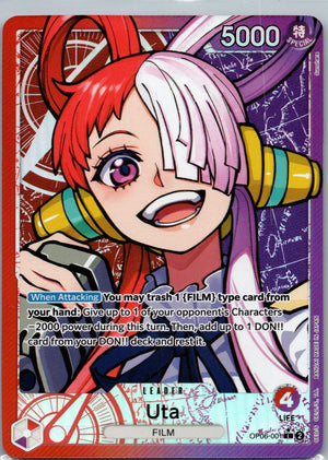 Uta (Alternate Art) Foil L Wings of the Captain OP06-001 NM