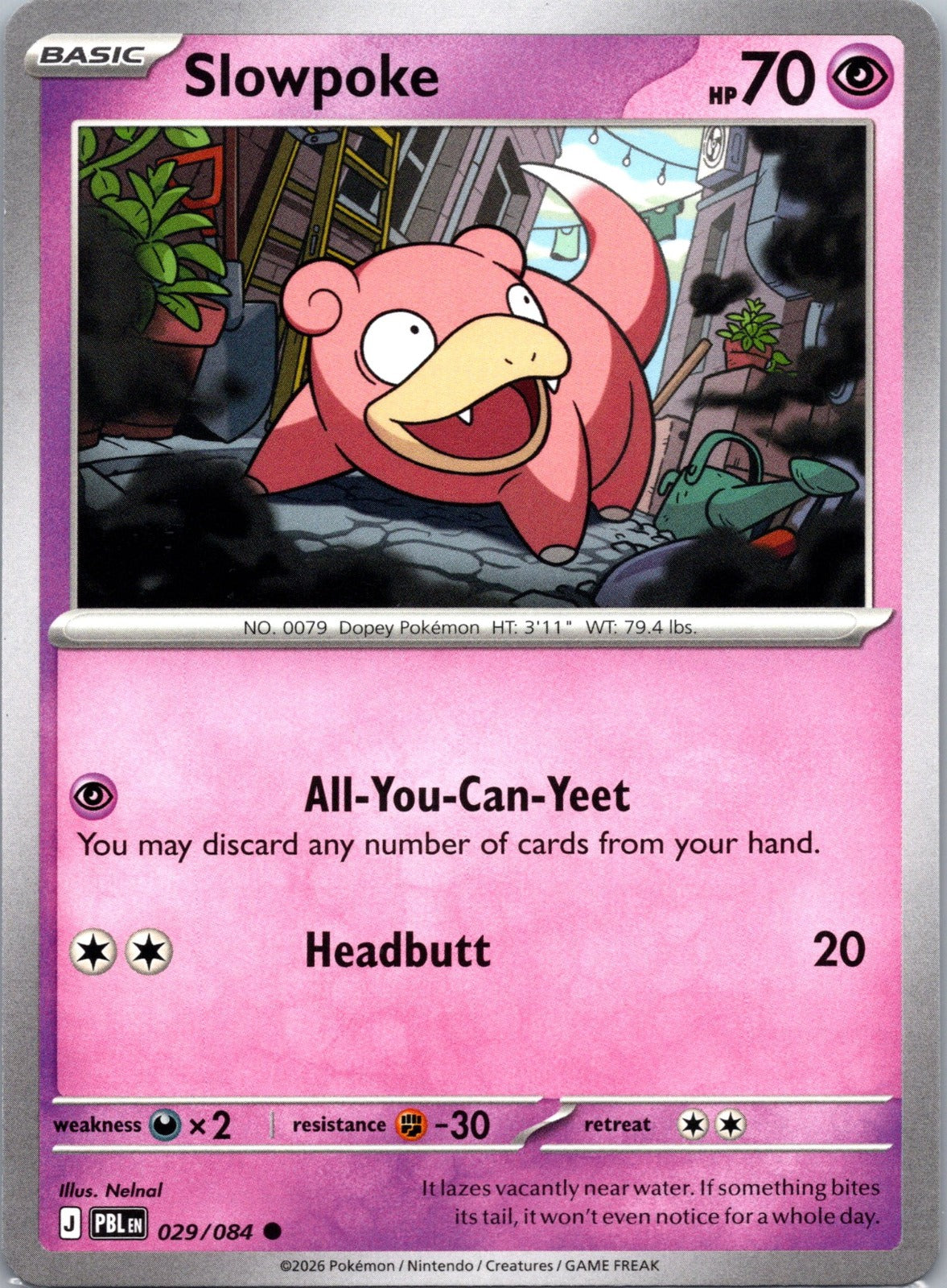 Slowpoke Common ME05: Pitch Black 029/084 NM
