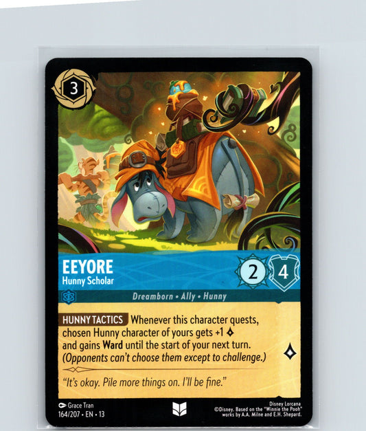 Eeyore - Hunny Scholar Uncommon Attack of the Vine! 164/207 NM