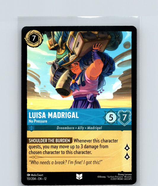 Luisa Madrigal - No Pressure Uncommon Wilds Unknown 151/204 NM
