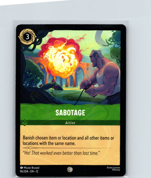 Sabotage Common Wilds Unknown 96/204 NM
