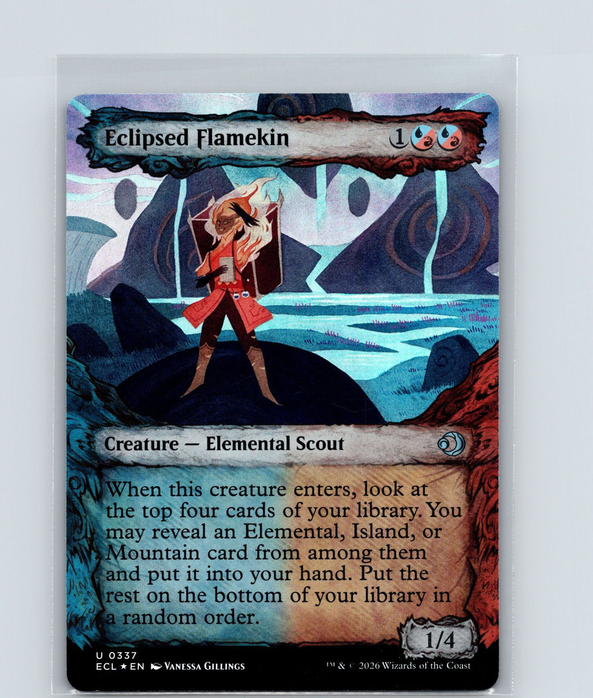 Eclipsed Flamekin (Showcase) Foil U Lorwyn Eclipsed 337 NM