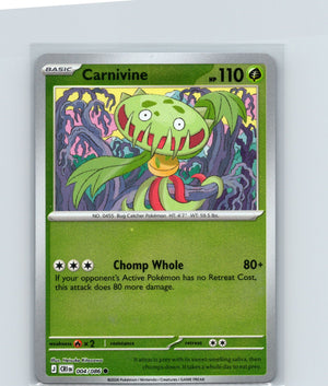 Carnivine Reverse Holo Common ME04: Chaos Rising 004/086 NM