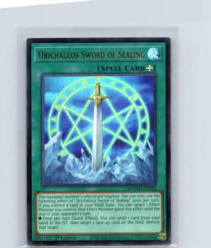 Orichalcos Sword of Sealing 1st Edition Ultra Rare MAMO-EN022 NM
