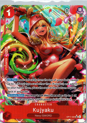 Kujyaku (Alternate Art) Foil SR A Fist of Divine Speed OP11-004 NM