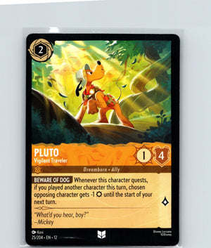 Pluto - Vigilant Traveler Uncommon Wilds Unknown 25/204 NM