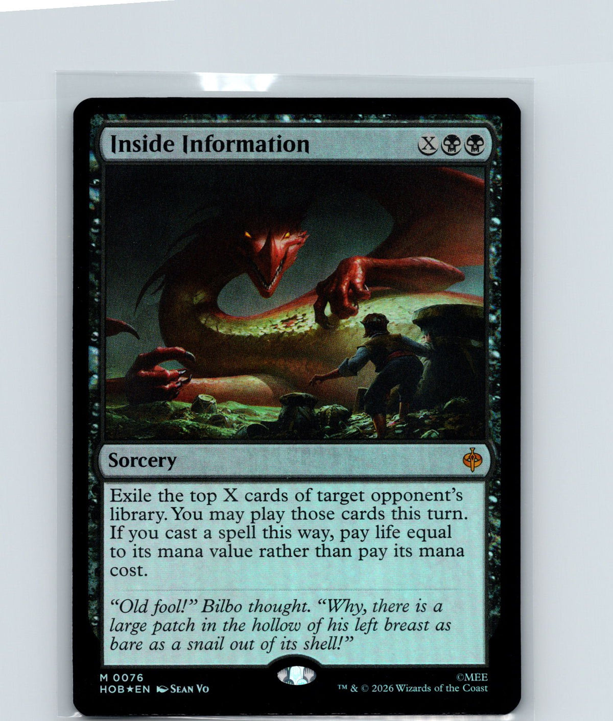 Inside Information Foil M The Hobbit 76 NM