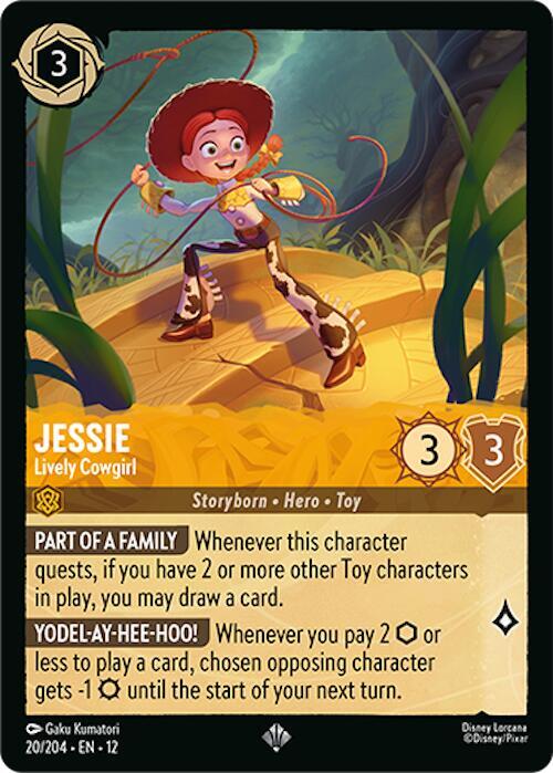 Jessie - Lively Cowgirl Holo Super Rare Wilds Unknown 20/204 NM