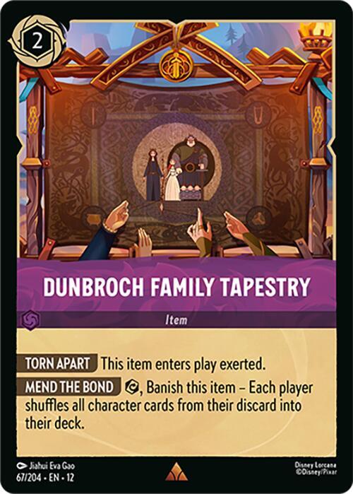 DunBroch Family Tapestry Rare Wilds Unknown 67/204 NM