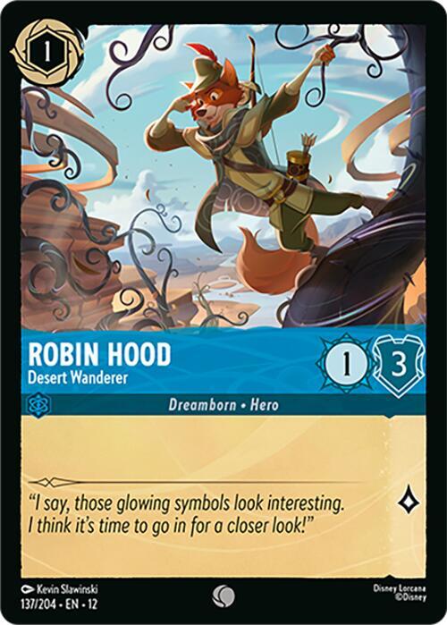 Robin Hood - Desert Wanderer Common Wilds Unknown 137/204 NM