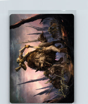 Signal the Onslaught Art Card (Gold-Stamped Signature) S The Hobbit 52 NM