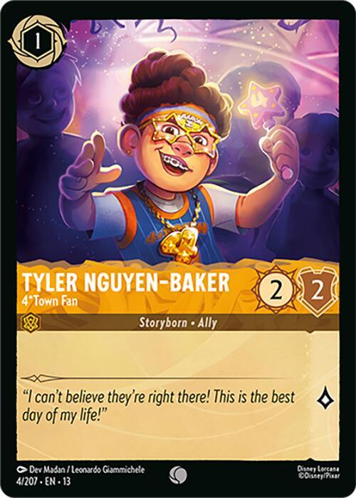 Tyler Nguyen-Baker - 4*Town Fan Common Attack of the Vine! 4/207 NM