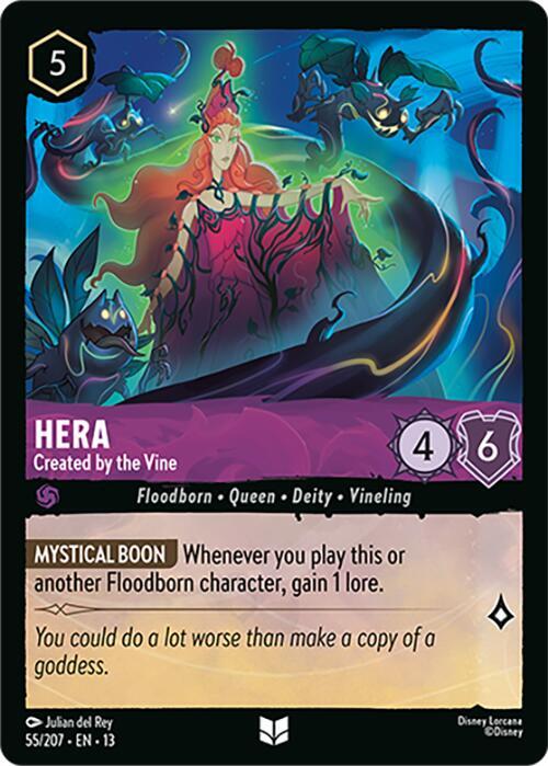 Hera - Created by the Vine Uncommon Attack of the Vine! 55/207 NM