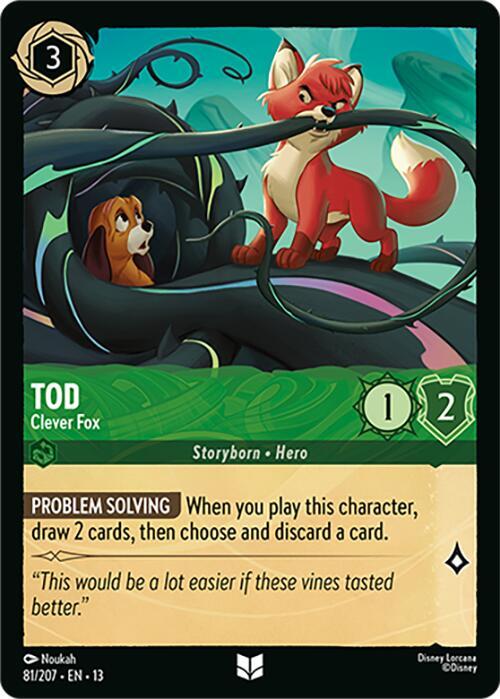 Tod - Clever Fox Uncommon Attack of the Vine! 81/207 NM