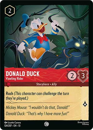 Donald Duck - Vineling Rider Common Attack of the Vine! 124/207 NM