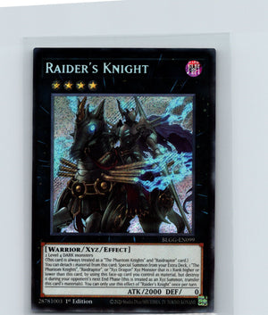 Raider's Knight 1st Edition Secret Rare  BLGG-EN099 NM