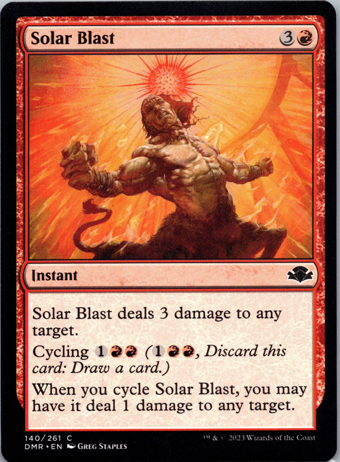 Solar Blast C Dominaria Remastered 140 NM