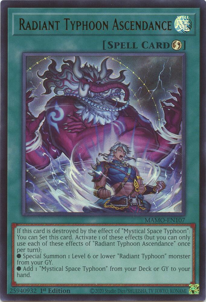 Radiant Typhoon Ascendance 1st Edition Ultra Rare MAMO-EN107 NM