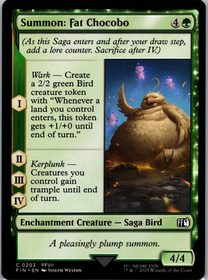 Summon: Fat Chocobo C FINAL FANTASY 202 NM