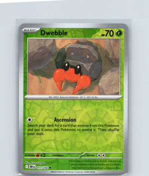 Dwebble Reverse Holo Common SV10: Destined Rivals 011/182 NM
