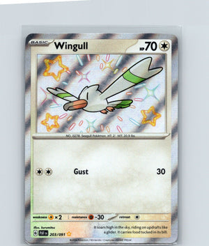 Wingull Holo Shiny Rare SV: Paldean Fates 203/091 NM