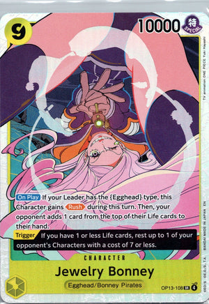 Jewelry Bonney (108) Foil SR Carrying On His Will OP13-108 NM