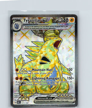 Tyranitar ex Holo Ultra Rare SV03: Obsidian Flames 211/197 NM
