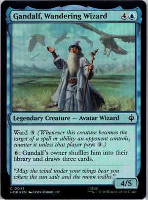 Gandalf, Wandering Wizard Foil C The Hobbit 41 NM