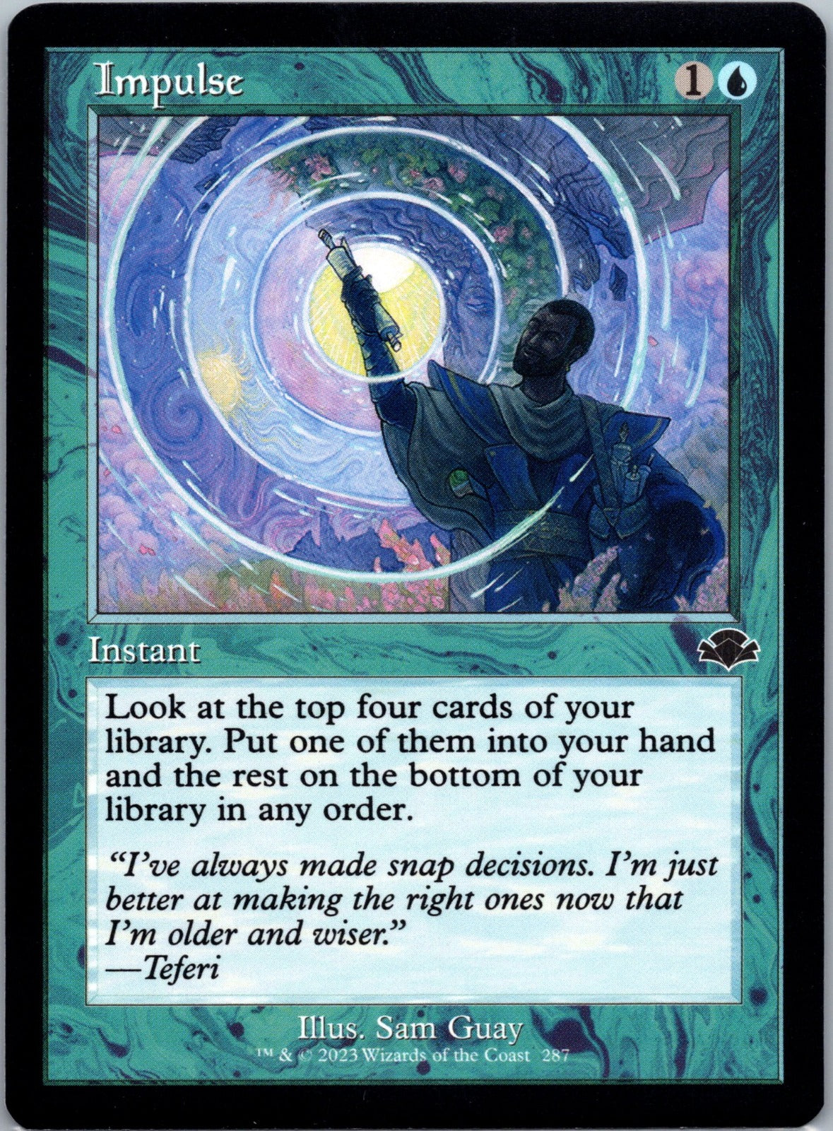 Impulse (Retro Frame) C Dominaria Remastered 287 NM