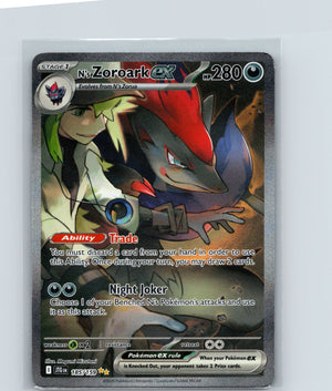 N's Zoroark ex Holo Special Illustration Rare SV09: Journey Together 185/159 NM