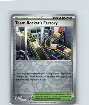 Team Rocket's Factory Reverse Holo Uncommon SV10: Destined Rivals 173/182 NM
