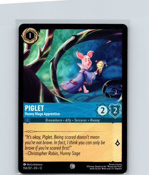 Piglet - Hunny Mage Apprentice Common Attack of the Vine! 154/207 NM