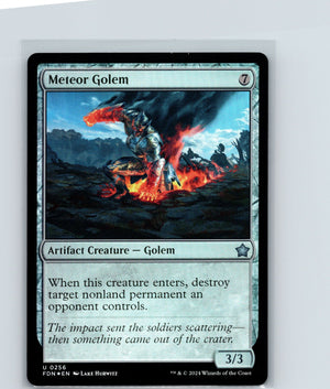 Meteor Golem Foil U Foundations 256 NM