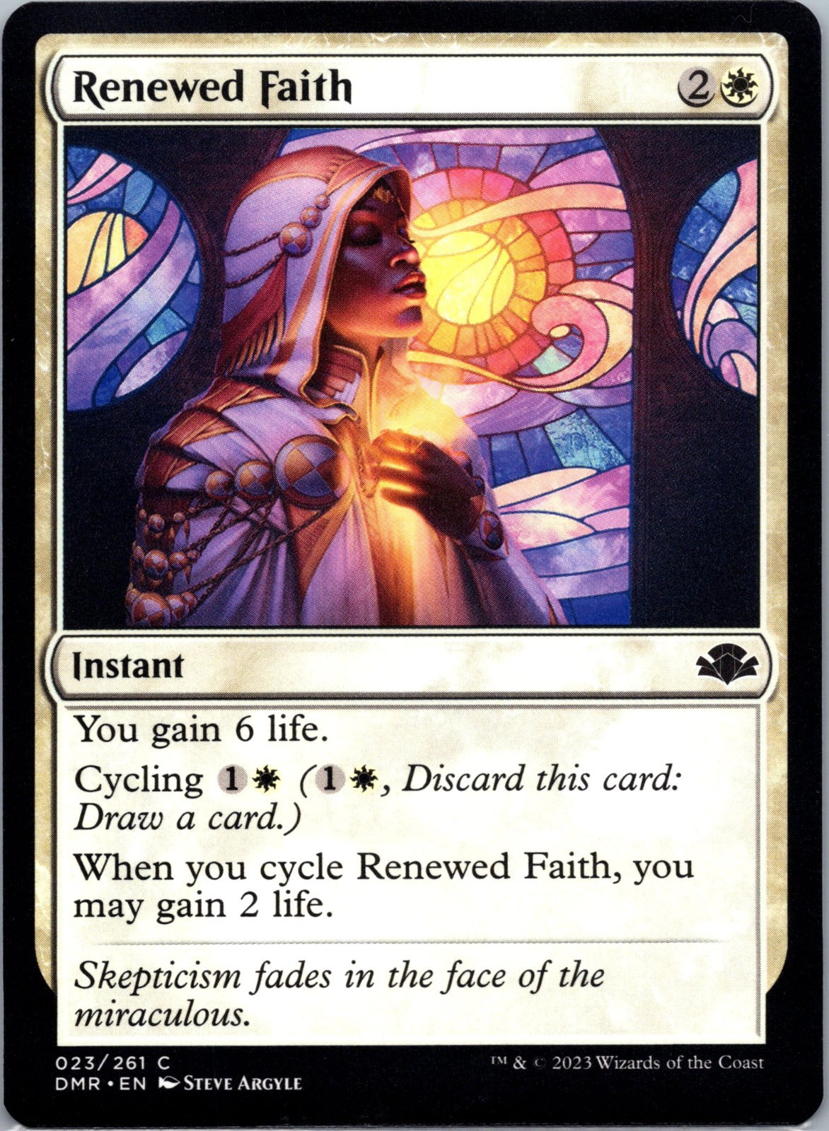 Renewed Faith C Dominaria Remastered 23 NM
