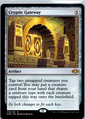 Cryptic Gateway R Dominaria Remastered 218 NM