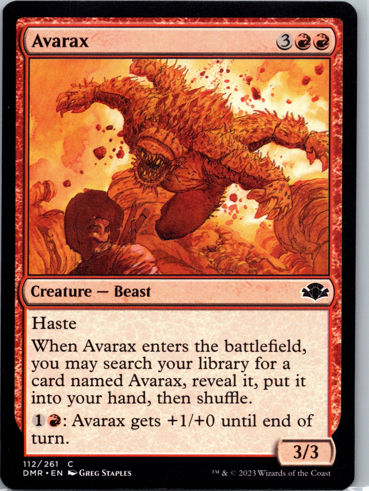 Avarax C Dominaria Remastered 112 NM