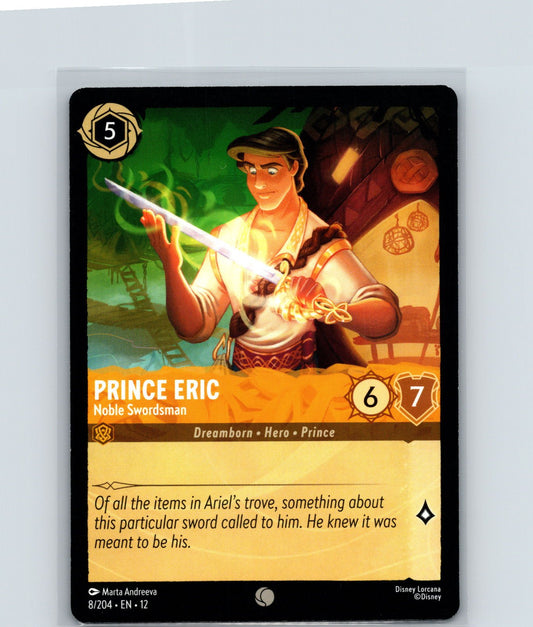Prince Eric - Noble Swordsman Common Wilds Unknown 8/204 NM