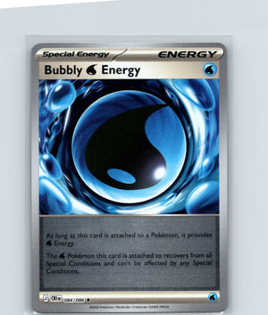Bubbly W Energy Reverse Holo Rare ME04: Chaos Rising 084/086 NM