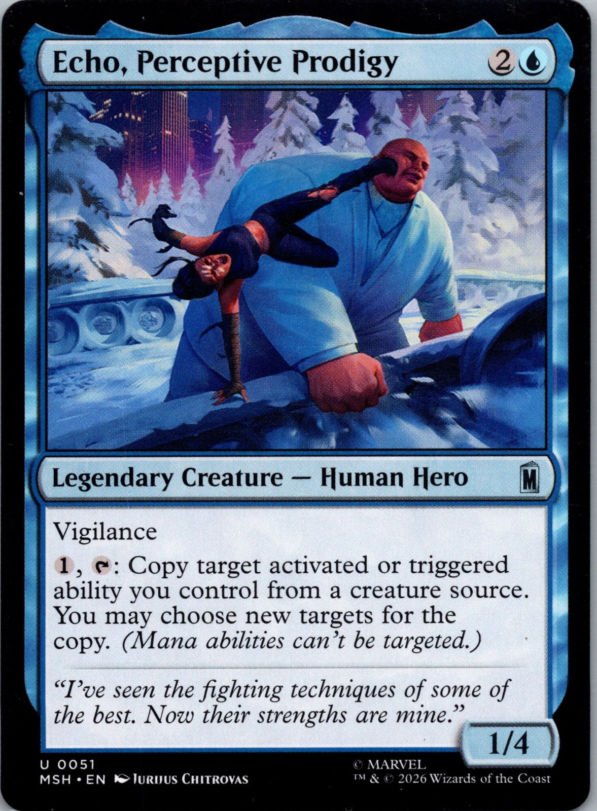 Echo, Perceptive Prodigy U Marvel Super Heroes 51 NM