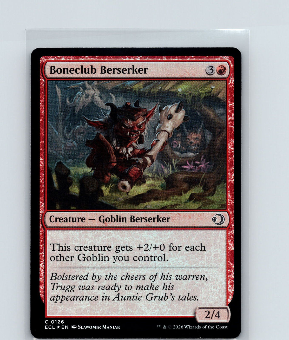 Boneclub Berserker Foil C Lorwyn Eclipsed 126 NM