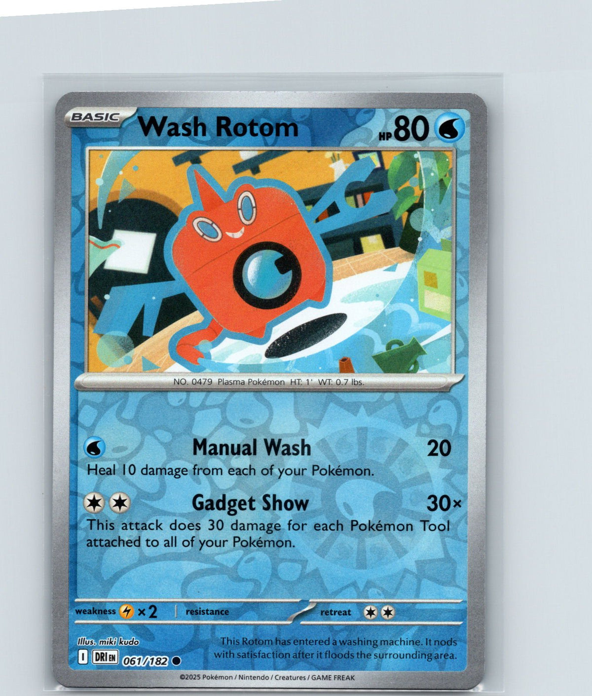 Wash Rotom Reverse Holo Common SV10: Destined Rivals 061/182 NM