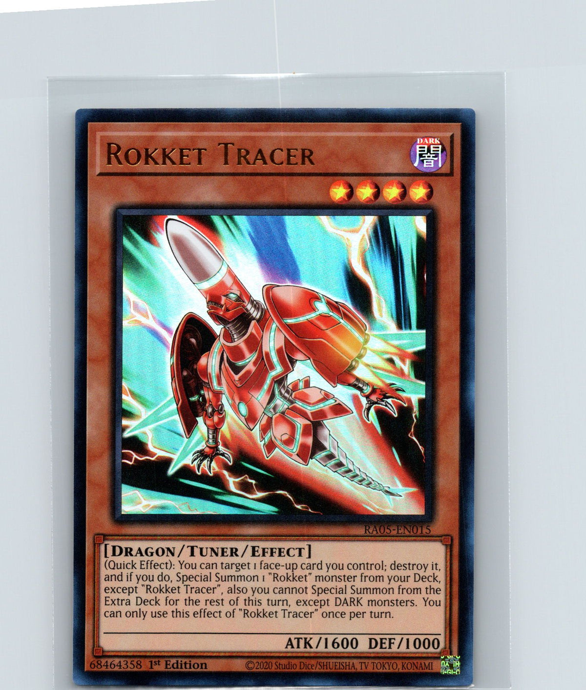 Rokket Tracer 1st Edition Ultra Rare Rarity Collection 5 RA05-EN015 NM