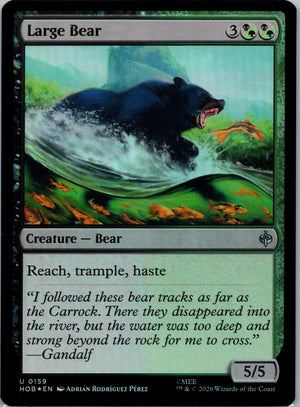 Large Bear Foil U The Hobbit 159 NM