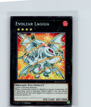 Evolzar Laggia 1st Edition Secret Rare Battles of Legend BLGG-EN008 NM